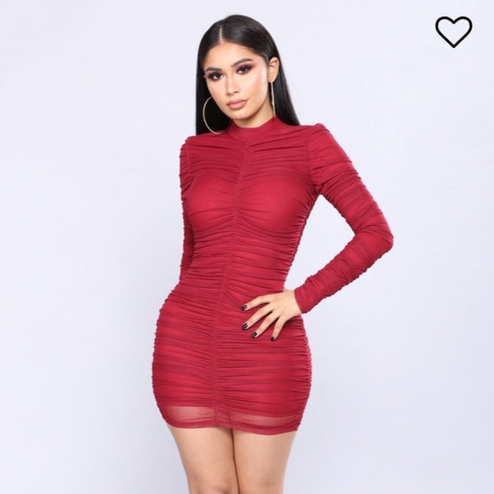 Fashion Nova Ruched Dress